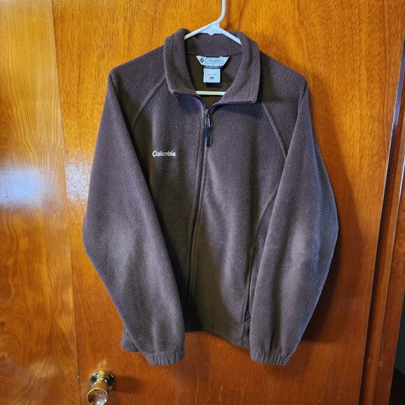 Women's Large Columbia Sportswear Brown Full Zip Fleece Jacket - Picture 2 of 10